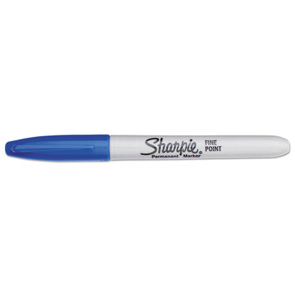 Sharpie Fine Tip Permanent Marker, Blue, Dozen (SAN30003B)