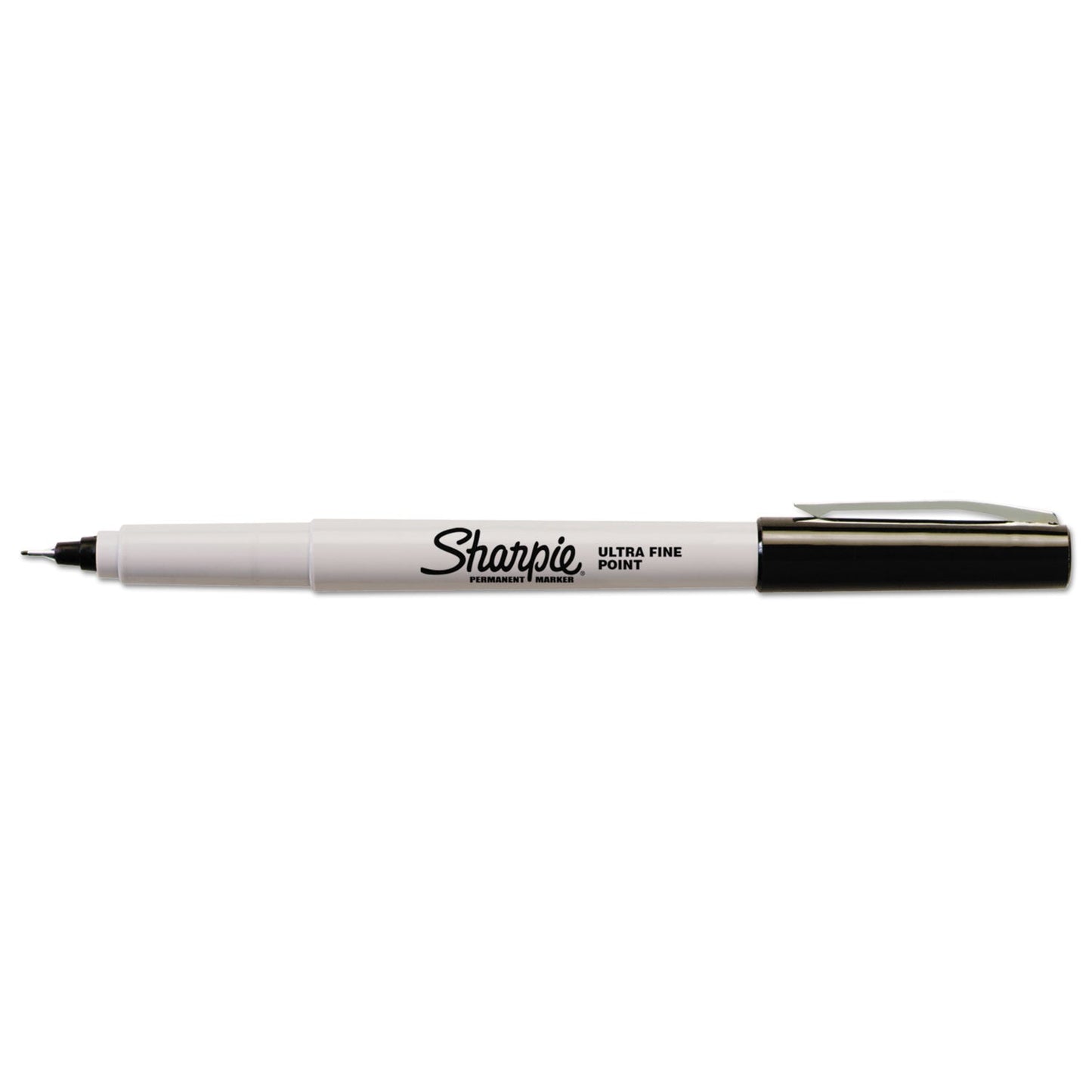 Sharpie Ultra Fine Tip Permanent Marker, Extra-Fine Needle Tip, Black, Dozen (SAN37001B)