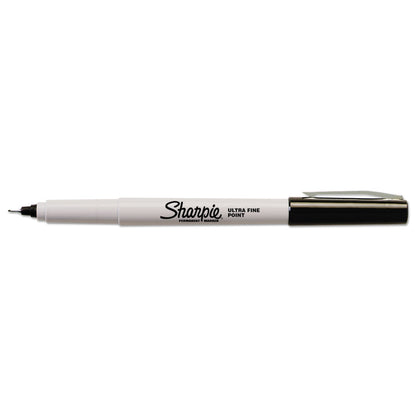 Sharpie Ultra Fine Tip Permanent Marker, Extra-Fine Needle Tip, Black, Dozen (SAN37001B)