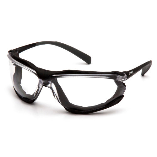 Pyramex® Proximity® Foam Padded Safety Glasses, Clear Anti-Fog Lens, Black Frame (HOSSB9310ST)