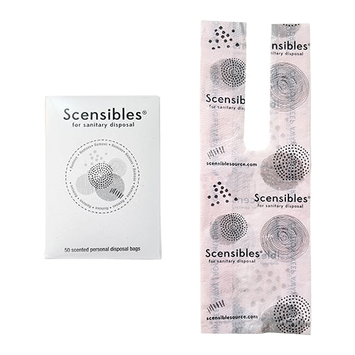 Hospeco® Scensibles® Personal Disposal Bags, Pink, 50/Box, 6 bxs/Case (SBX50-6)