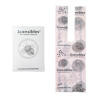 Hospeco® Scensibles® Personal Disposal Bags, Pink, 50/Box, 6 bxs/Case (SBX50-6)
