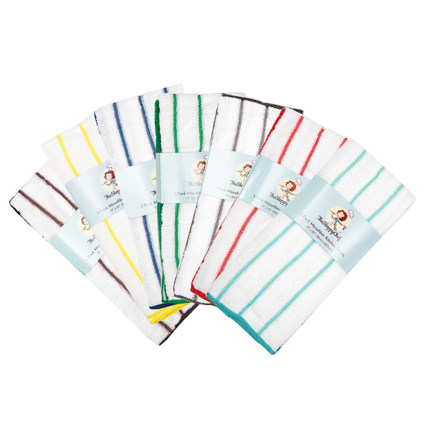 Arkwright Home® The Sloppy Chef Kitchen Towels 3 Pack 15x26, 144/Case (KT-3PACK-CS)