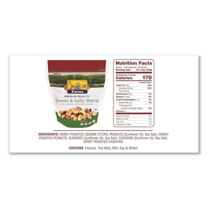 Setton Farms Sweet and Salty Blend, 4 oz Bag, 10/Carton (SEF5913)