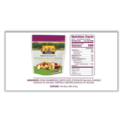 Setton Farms Pistachio Berry Blend, 4 oz Bag, 10/Carton (SEF5919)