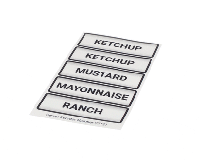 Server 07131 Decal Set Condiment (SER07131)