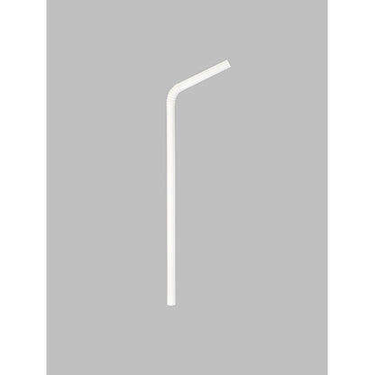 Impact® Safety Zone® Flexible Wrapped Straw, 7 3/4", White, Case of 10,000 (IMPSF130IWW)