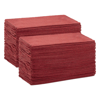 Arkwright Home® Messy Mechanic Shop Towels 12x14 Red, 100/Bag, Case of 6 Bags (SHOP-100-RD)