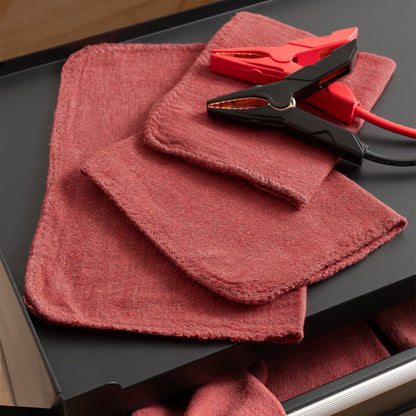 Arkwright Home® Messy Mechanic Shop Towels 12x14 Red, 50/Bag, Case of 6 Bags (SHOP-50-RD)
