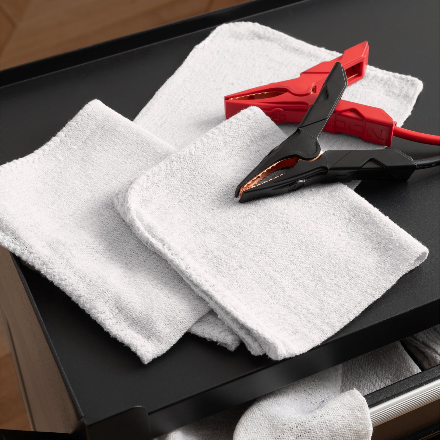Arkwright Home® Messy Mechanic Shop Towels 12x14 White, 50/Bag, Case of 6 Bags (SHOP-50-WH)