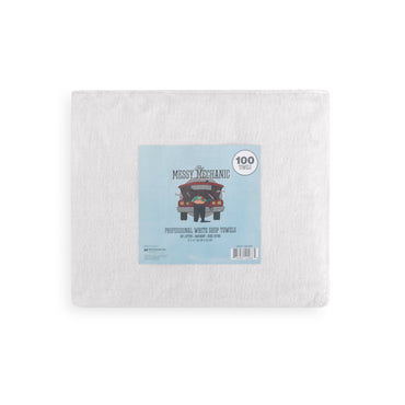 Arkwright Home® Messy Mechanic Shop Towels 12x14 White, 100/Bag, Case of 6 Bags (SHOP-100-WH)