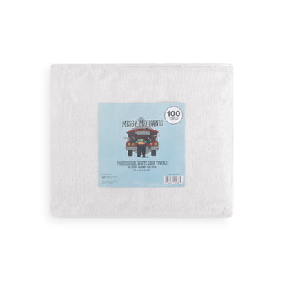 Arkwright Home® Messy Mechanic Shop Towels 12x14 White, 100/Bag, Case of 6 Bags (SHOP-100-WH)
