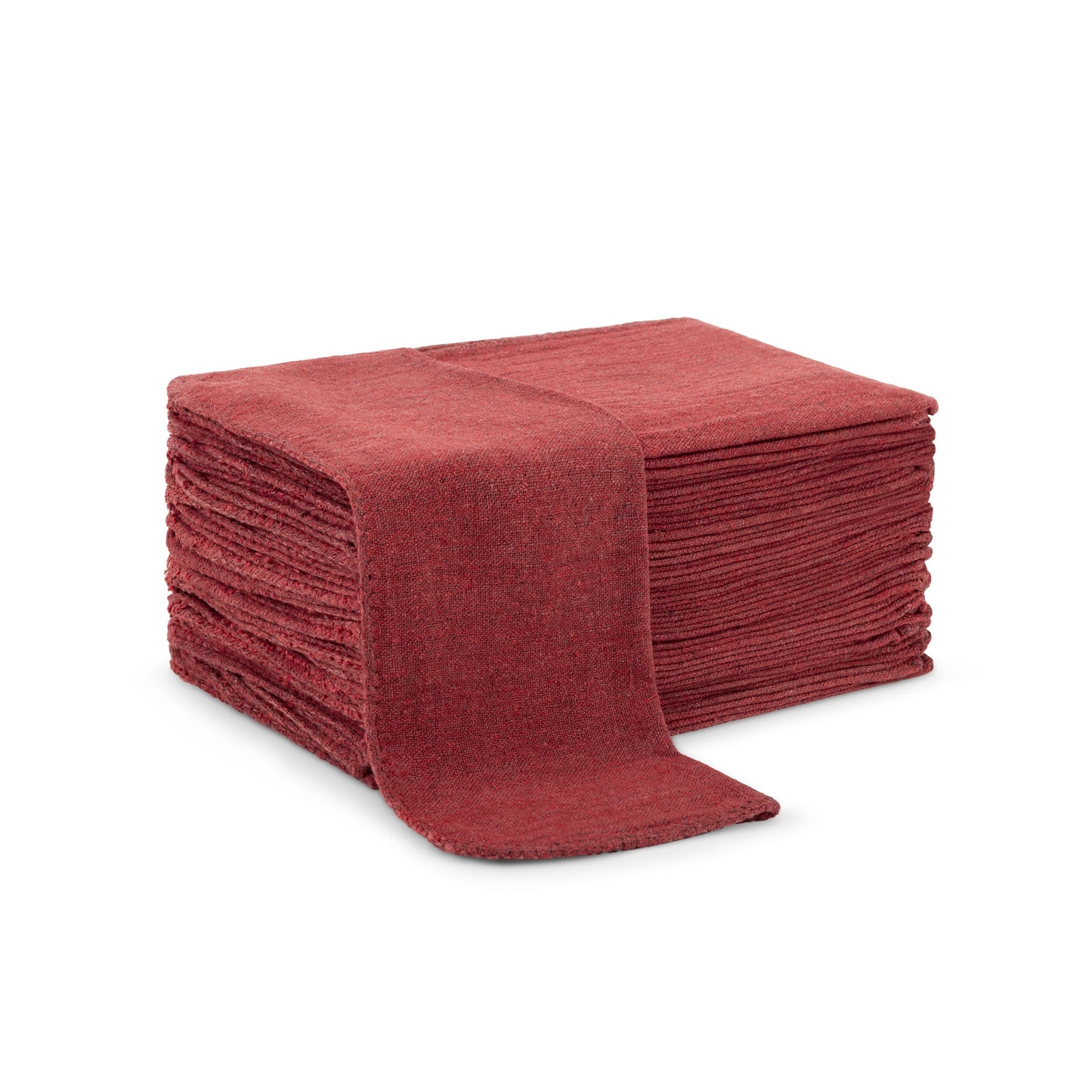 Arkwright Home® Messy Mechanic Shop Towels 12x14 Red, 50/Bag, Case of 6 Bags (SHOP-50-RD)