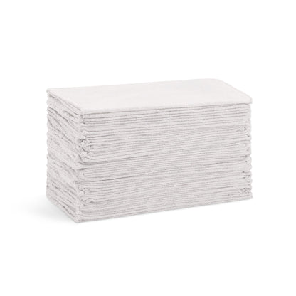Arkwright Home® Messy Mechanic Shop Towels 12x14 White, 50/Bag, Case of 6 Bags (SHOP-50-WH)