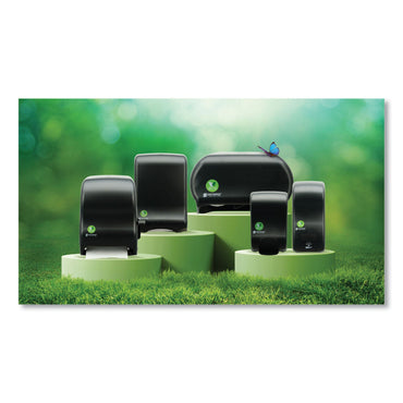 San Jamar Ecological Green Towel Dispenser, 9.1 x 14.4 x 11.8, Black (SJMT8000REBK)