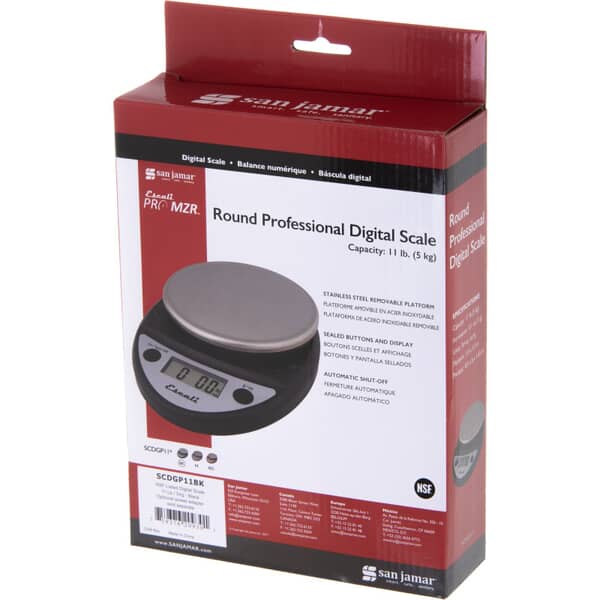 San Jamar Scdgp11Bk Nsf Listed Digital Scale 11 Lb / 5 Kg -B (SJSCDGP11BK)