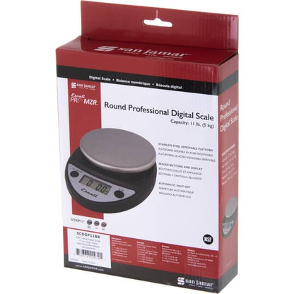 San Jamar Scdgp11Bk Nsf Listed Digital Scale 11 Lb / 5 Kg -B (SJSCDGP11BK)
