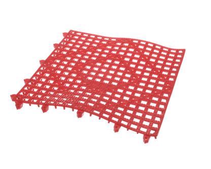 San Jamar Vm5280Rd Versa-Mat 1'X1' Bar Mat, Red C&C (SJVM5280RD)
