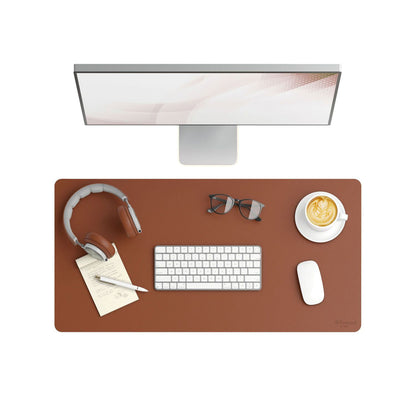 Smead Vegan Leather Desk Pads, 31.5" x 15.7", Brown (SMD64832)