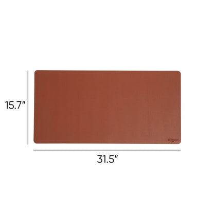 Smead Vegan Leather Desk Pads, 31.5" x 15.7", Brown (SMD64832)