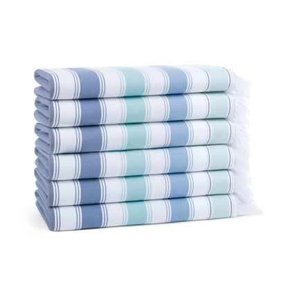 Arkwright Home Sandfree Beach Towel 35x75 Cool 6PK (6/Pack) (P-SNDFRE-CL-6PK)