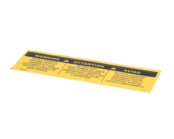 Somerset Industries 5000-314 Label Do Not Operate (SOM5000-314)