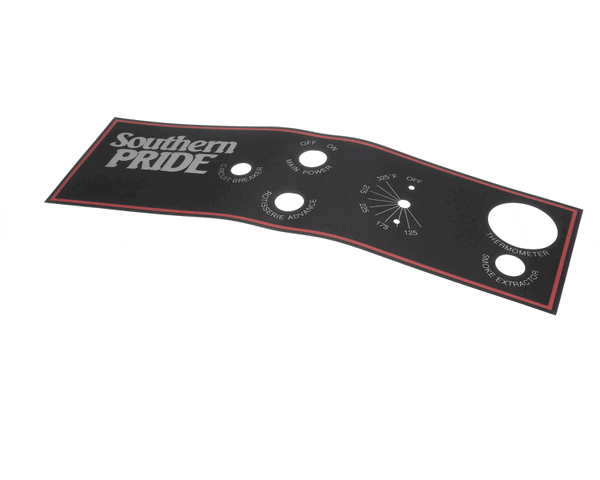Southern Pride 415020 Control Panel Overlay (SOP415020)