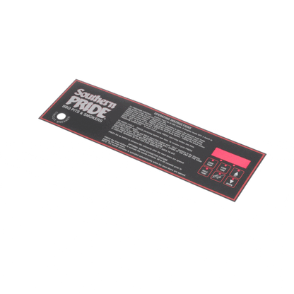 Southern Pride 415025 Panel Label (SOP415025)