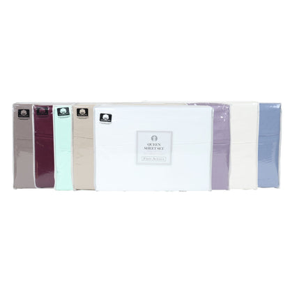 Arkwright Home® First Ave 300 TC Sheet Set, King, Assorted, 4/Case (SS-KING-300-FA-CS)