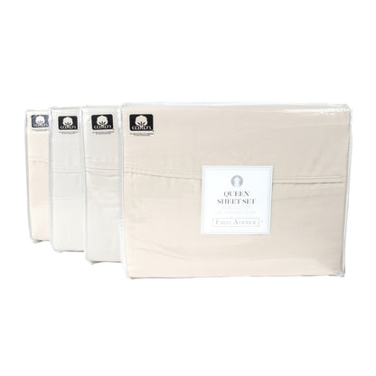 Arkwright Home First Avenue Sheet Set Twin Taupe (PNP-SS-FA-300-TW-TP)
