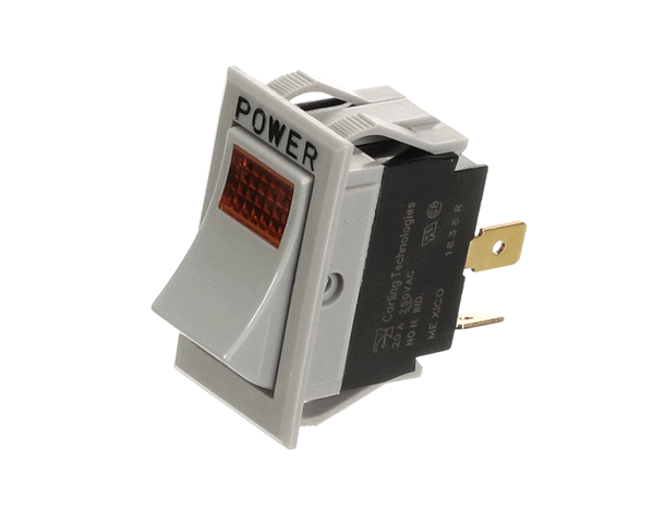 Star 2E-35127 Switch Rkr, Plstc, Amber Lt (STA2E-35127)