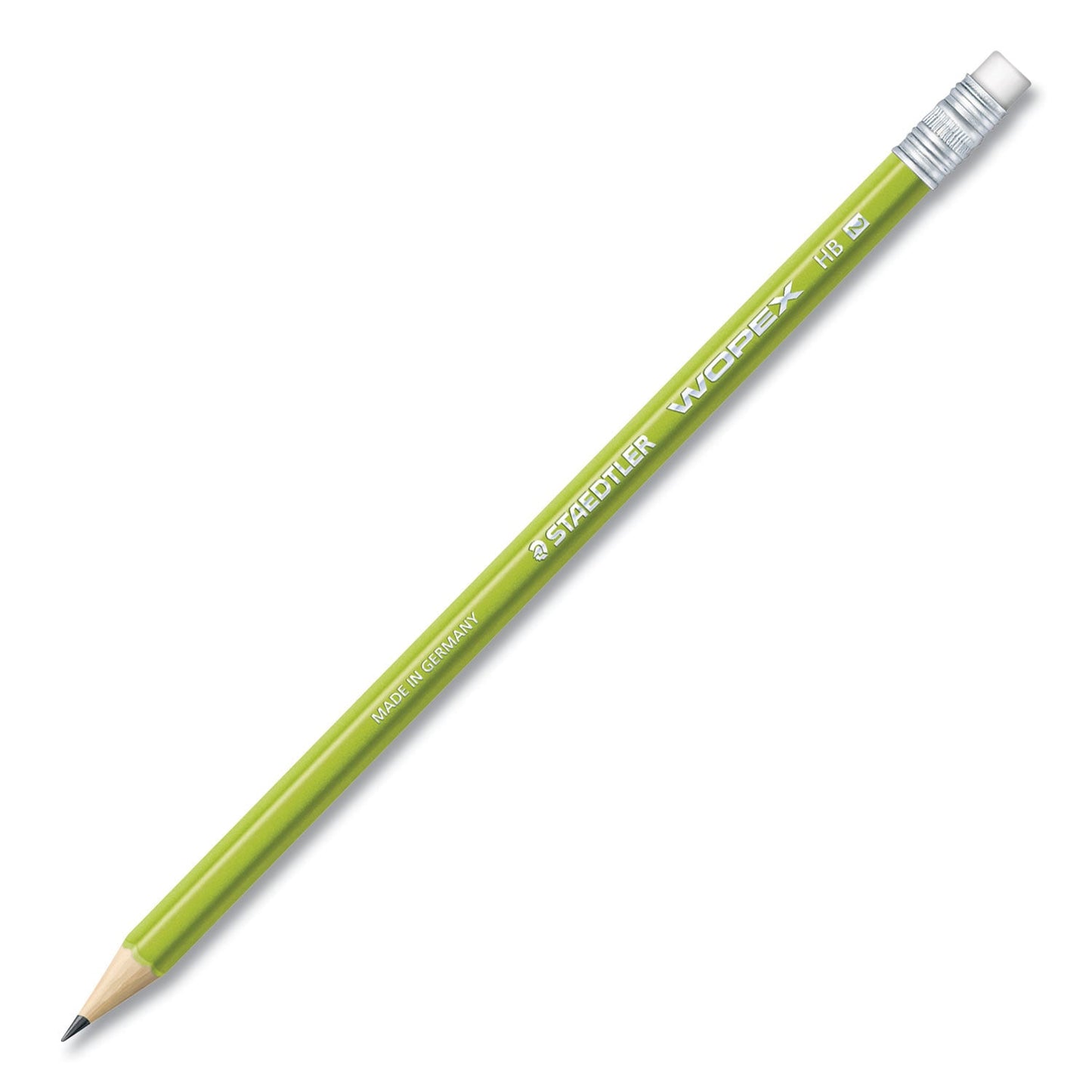 Staedtler Wopex Extruded Pencil, HB  (#2), Black Lead, Green Barrel, 10/Pack (STD182C10A6)