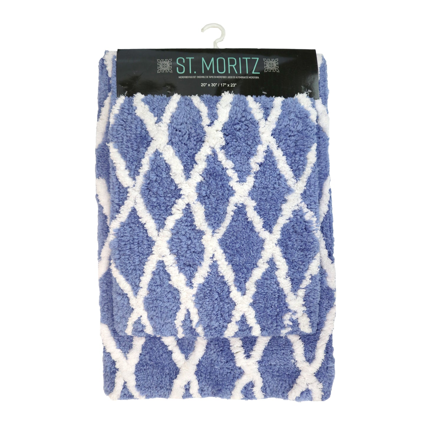 Arkwright Home St Mortiz 2pc Rug Set Color Ground Wedgewood (PNP-STM-CG-WWBLUE)