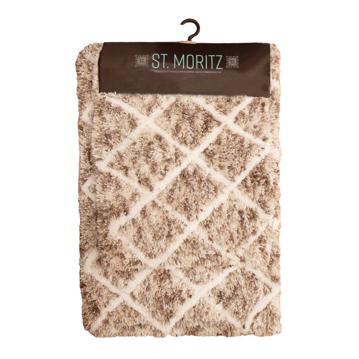 Arkwright Home St Mortiz 2pc Rug Set Spaced Dyed Beige (PNP-STM-SD-BEIGE)