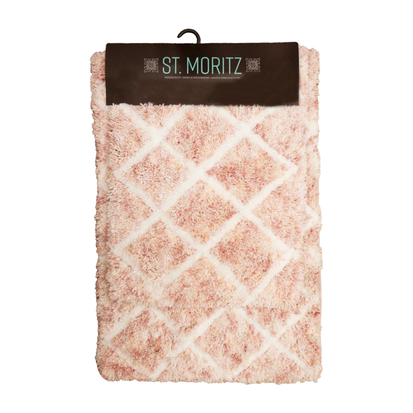 Arkwright Home St Mortiz 2pc Rug Set Spaced Dyed Blush (PNP-STM-SD-BLUSH)