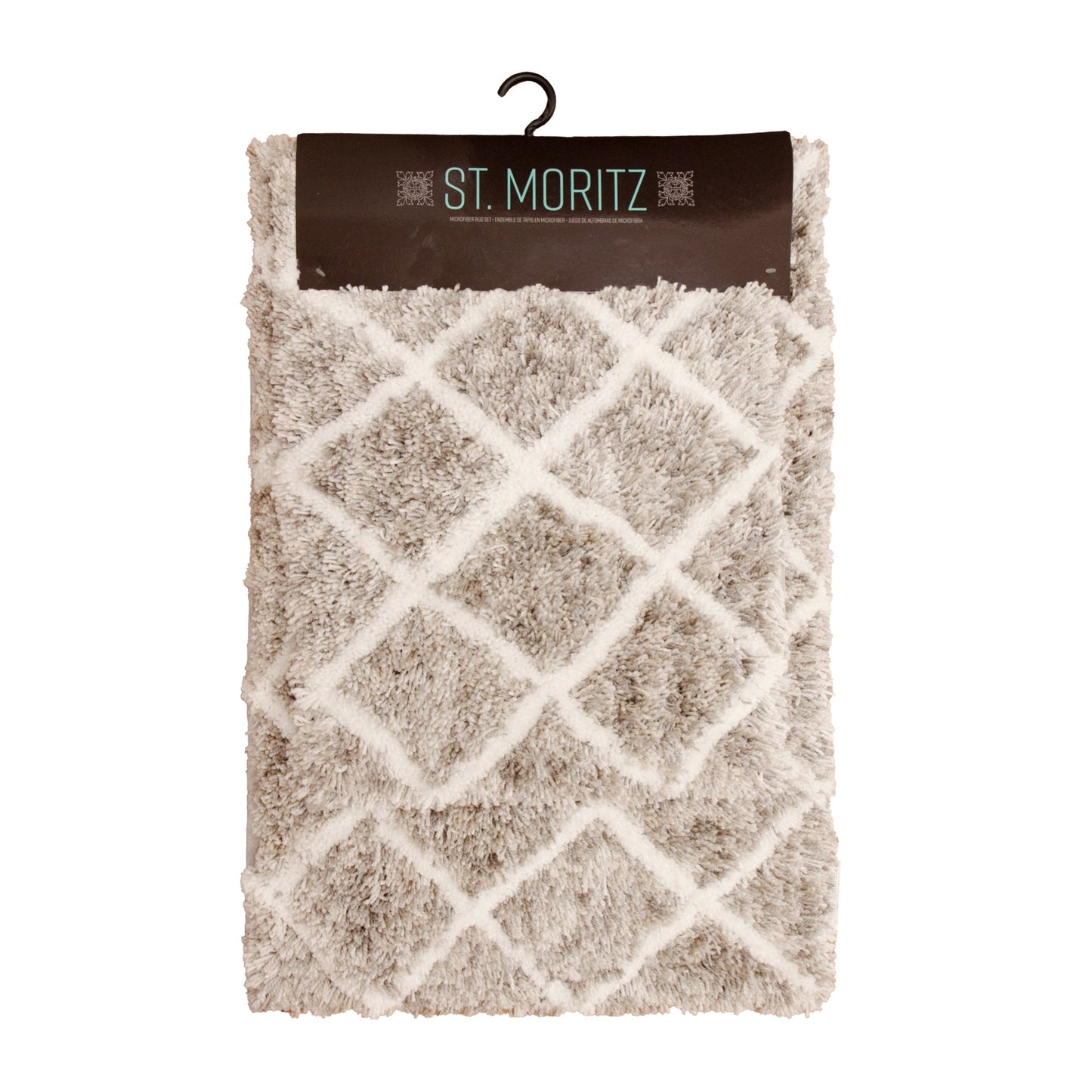 Arkwright Home St Mortiz 2pc Rug Set Spaced Dyed Grey (PNP-STM-SD-GREY)