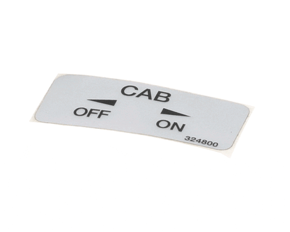 Stoelting 324800 Decal; Cab On-Off (STOE324800)