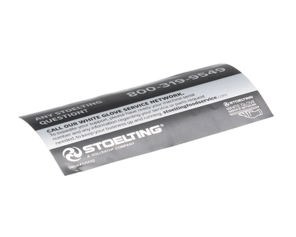 Stoelting 325032 White Glove Service Decal (STOE325032)
