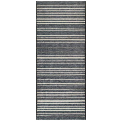 Arkwright Home® Evermore Gel Backed Rug, 60x84, Grey Striped (STR-6084-GY)