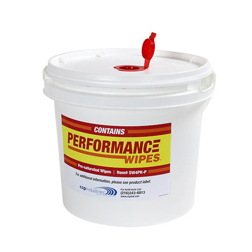 ERC Wiping Products Wetworks Pre-Saturated Hard Surface Wipe, White, 8x6, 800/Roll, 1 Roll + 1 Bucket (HOSSW4PK-PKIT)