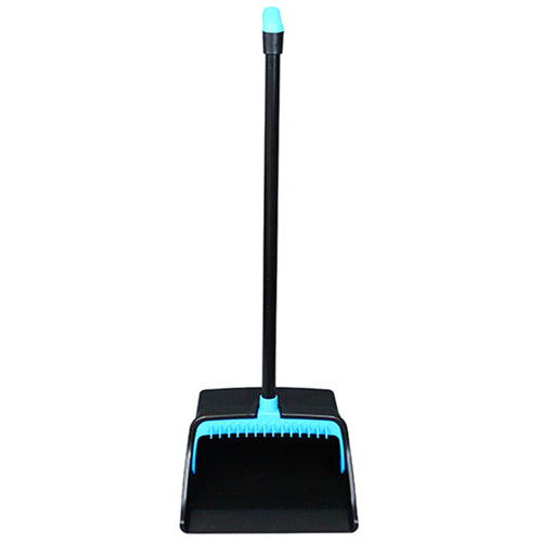 Impact® Lobby Dustpan w/ L-Grip Aluminum Handle, 26 Inch, Black/Blue, 6/Case (IMPT0011-01)