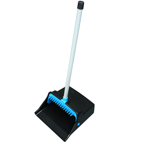 Impact® Lobby Dustpan w/ Straight PVC Handle, 26 Inch, Black/Blue, 6/Case (IMPT0013-01)