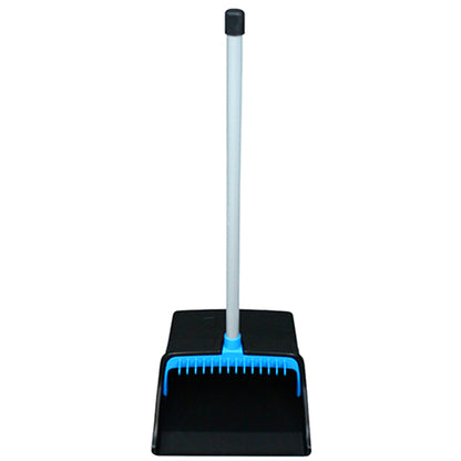 Impact® Lobby Dustpan w/ Straight PVC Handle, 26 Inch, Black/Blue, 6/Case (IMPT0013-01)