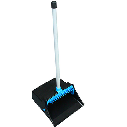 Impact® Lobby Dustpan w/ Straight PVC Handle, 26 Inch, Black/Blue, 6/Case (IMPT0013-01)
