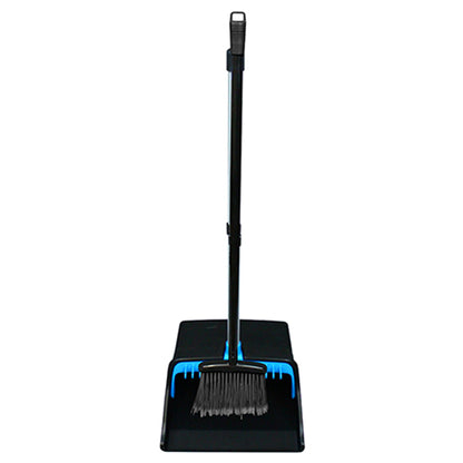 Impact® Lobby Broom & Dustpan w/ Straight PVC Handle, 26 Inch, Black/Blue, 1/Case (IMPT0014-00)