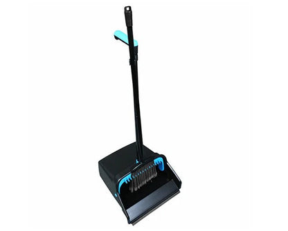 Impact® Large Capacity Wet/Dry Lobby Dustpan, Broom & Clip Combo, Black/Blue, 1/Case (IMPT0018-00)