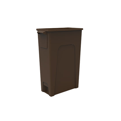 Impact® Thin Bin® 23 Gallon Trash Container, 4/Case, Brown (IMPT0039-03)