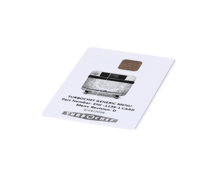 TurboChef Enc-1139-1 Card Menu, Encore, Gen Mkt (TBCENC-1139-1CARD)