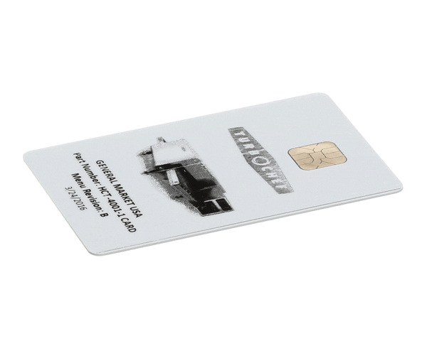 TurboChef Hct-4001-1 Card Menu Card, Prgmd, Conveyors, Gen Mkt (TBCHCT-4001-1)