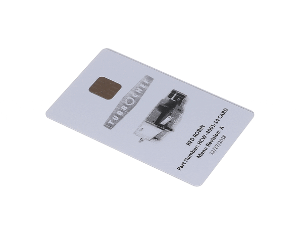 TurboChef Hcw-4001-14Card Menu Card, Programmed, Hhc 2620, Red Rob (TBCHCW-4001-14CARD)
